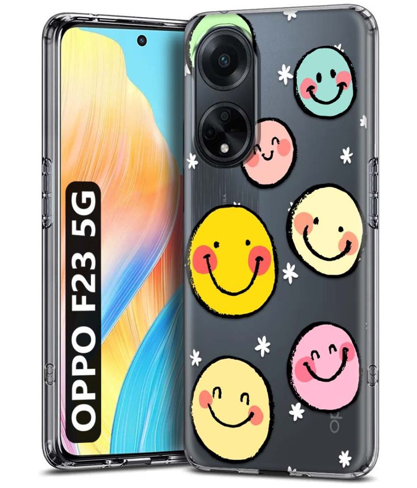     			Fashionury Multicolor Printed Back Cover Silicon Compatible For Oppo F23 5G ( Pack of 1 )