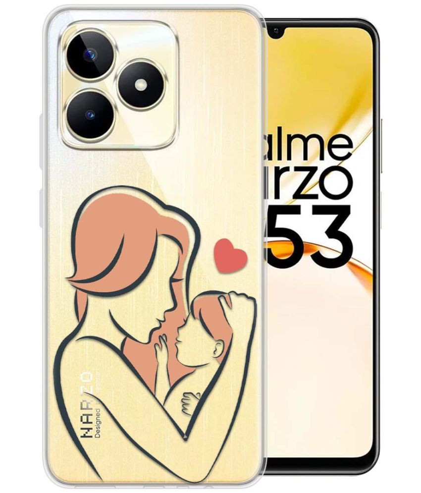     			Fashionury Multicolor Printed Back Cover Silicon Compatible For Realme Narzo N53 ( Pack of 1 )