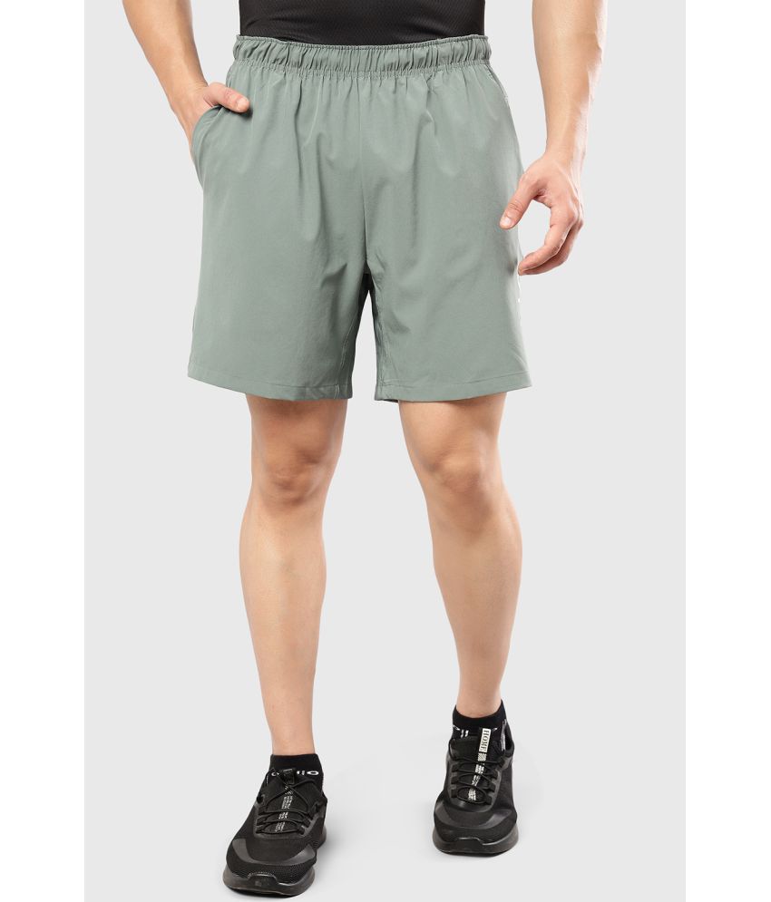     			Fuaark Olive Polyester Lycra Men's Gym Shorts ( Pack of 1 )