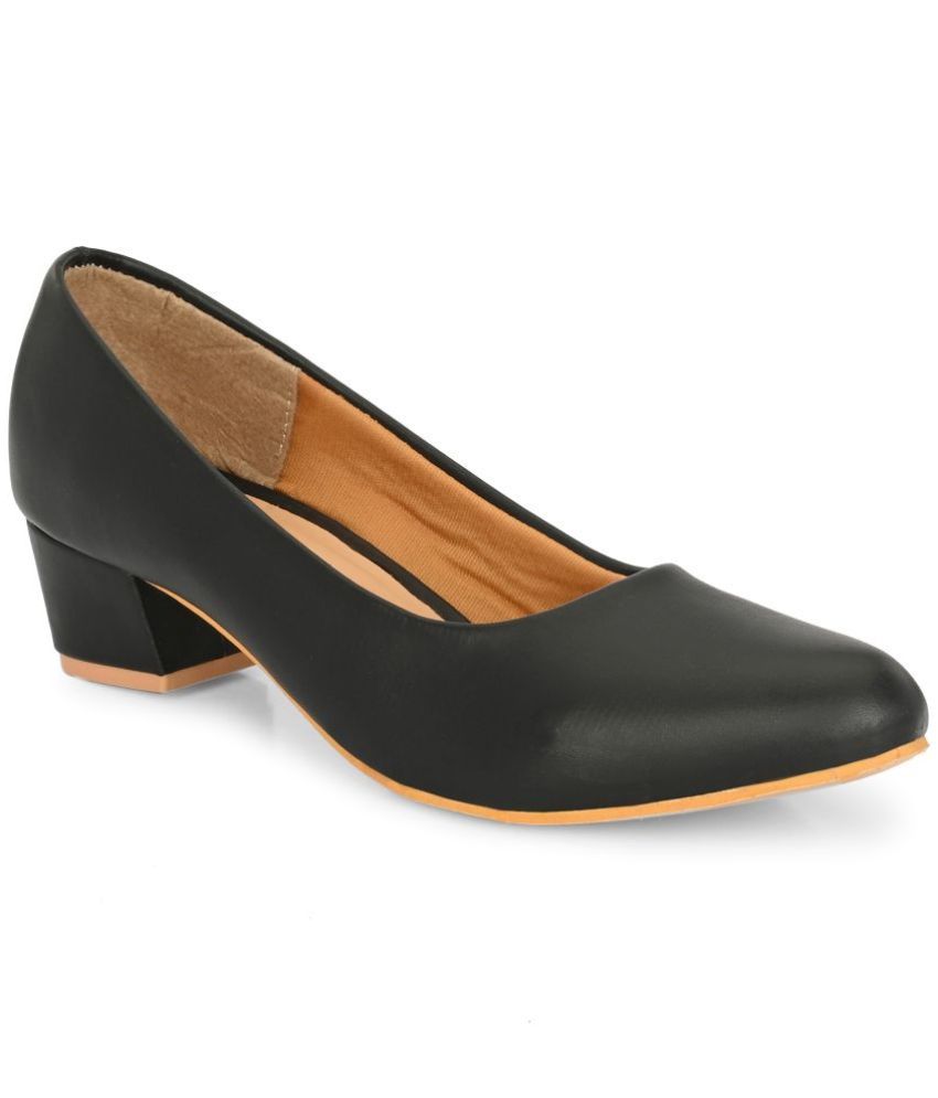     			KARADDI Black Women's Pumps Heels