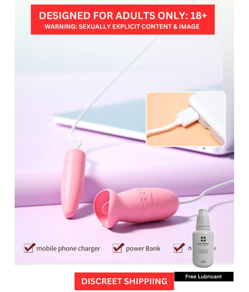     			Pink Perfection |2-In-1 Licker + Egg Vibrator with USB Direct Connect | Sexual Vibrator For Women And Couple