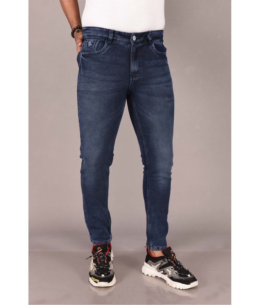     			Aflash Slim Fit Faded Men's Jeans - Navy Blue ( Pack of 1 )