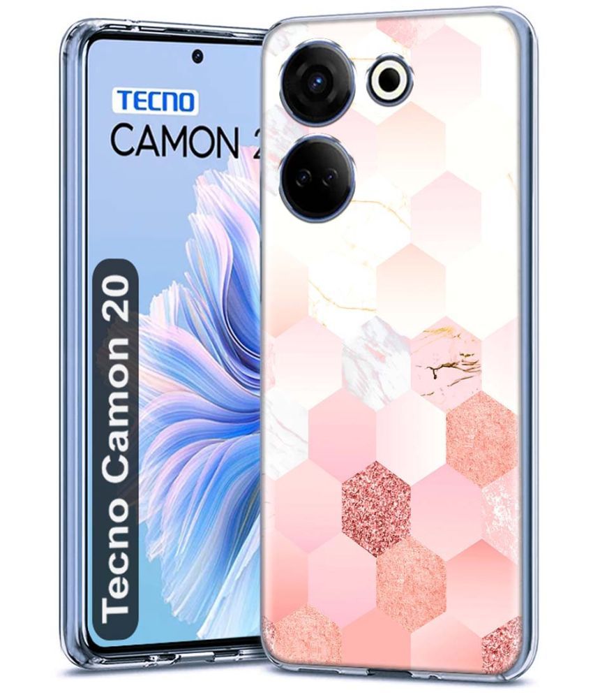     			Fashionury Multicolor Printed Back Cover Silicon Compatible For Tecno Camon 20 ( Pack of 1 )