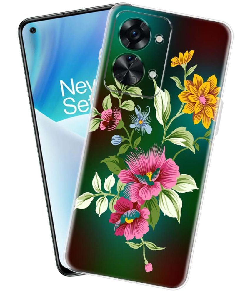     			Fashionury Multicolor Printed Back Cover Silicon Compatible For OnePlus Nord 2T 5G ( Pack of 1 )