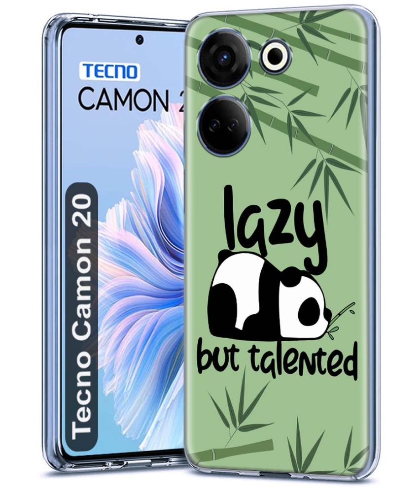     			Fashionury Multicolor Printed Back Cover Silicon Compatible For Tecno Camon 20 ( Pack of 1 )