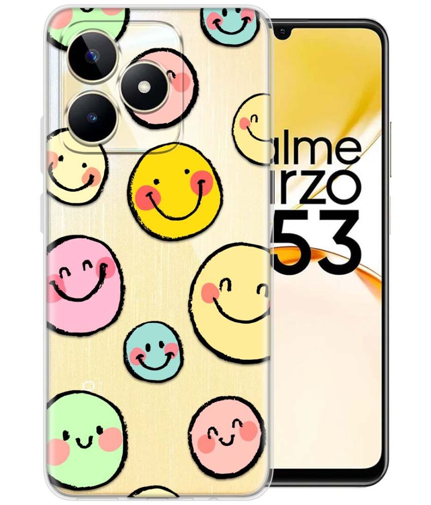     			Fashionury Multicolor Printed Back Cover Silicon Compatible For Realme Narzo N53 ( Pack of 1 )