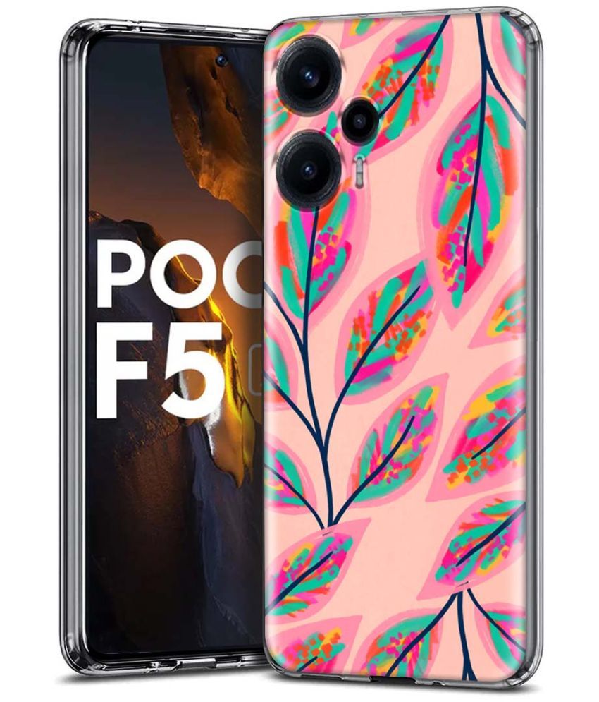     			Fashionury Multicolor Printed Back Cover Silicon Compatible For Poco F5 5G ( Pack of 1 )