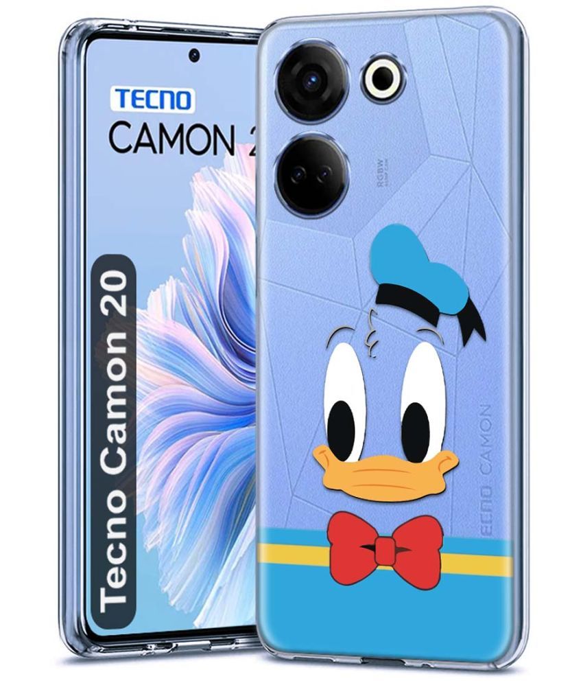     			Fashionury Multicolor Printed Back Cover Silicon Compatible For Tecno Camon 20 ( Pack of 1 )