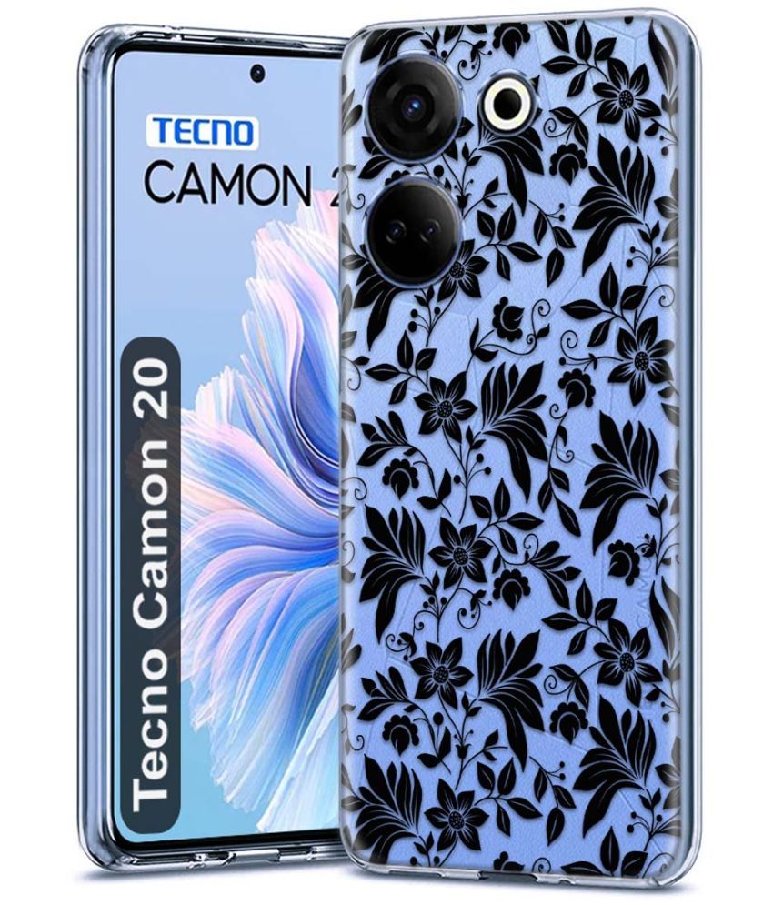     			Fashionury Multicolor Printed Back Cover Silicon Compatible For Tecno Camon 20 ( Pack of 1 )