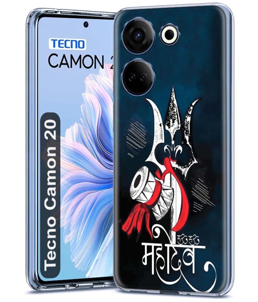     			Fashionury Multicolor Printed Back Cover Silicon Compatible For Tecno Camon 20 ( Pack of 1 )