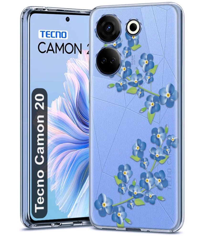     			Fashionury Multicolor Printed Back Cover Silicon Compatible For Tecno Camon 20 ( Pack of 1 )