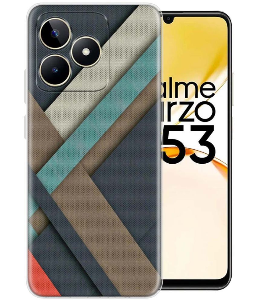     			Fashionury Multicolor Printed Back Cover Silicon Compatible For Realme Narzo N53 ( Pack of 1 )