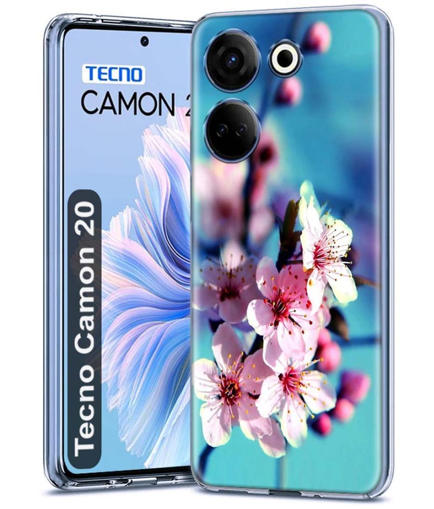     			Fashionury Multicolor Printed Back Cover Silicon Compatible For Tecno Camon 20 ( Pack of 1 )