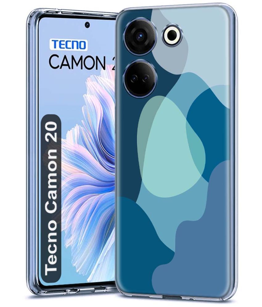     			Fashionury Multicolor Printed Back Cover Silicon Compatible For Tecno Camon 20 ( Pack of 1 )