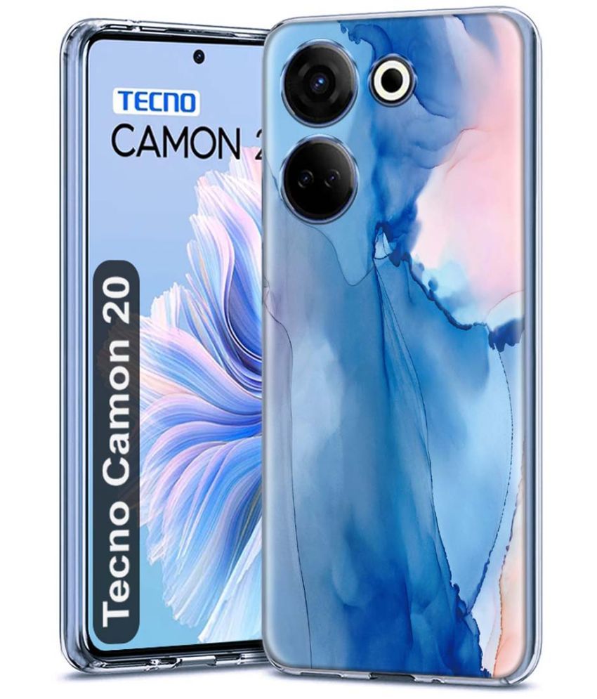     			Fashionury Multicolor Printed Back Cover Silicon Compatible For Tecno Camon 20 ( Pack of 1 )