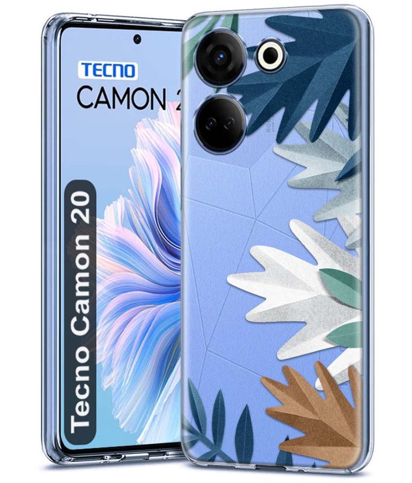     			Fashionury Multicolor Printed Back Cover Silicon Compatible For Tecno Camon 20 ( Pack of 1 )