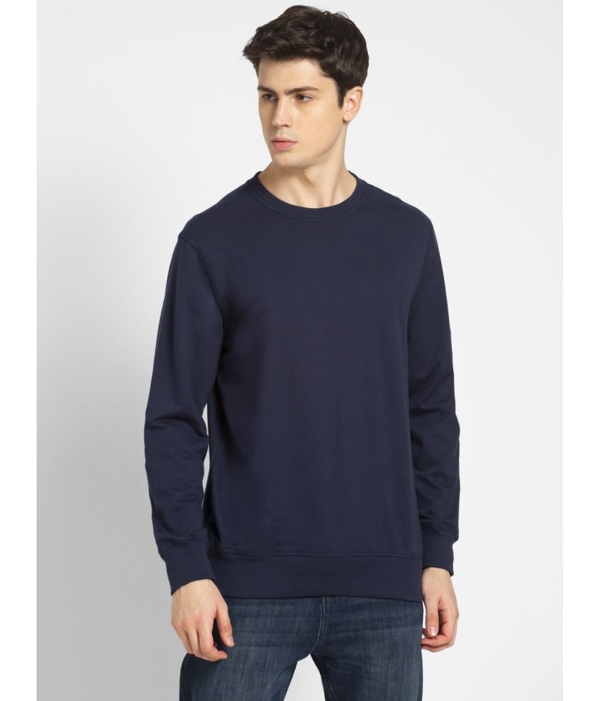     			Jockey 2716 Men's Super Combed Cotton French Terry Solid Sweatshirt - Navy