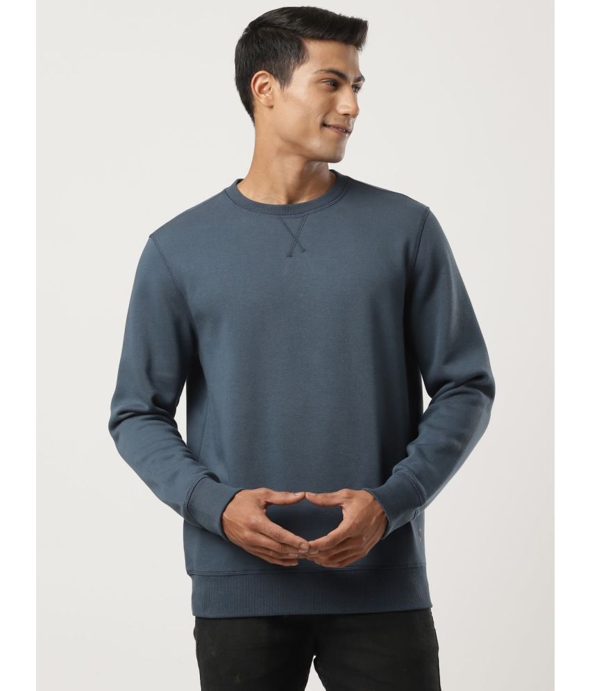     			Jockey US92 Men's Super Combed Cotton Rich Fleece Fabric Sweatshirt - Mid Night Navy
