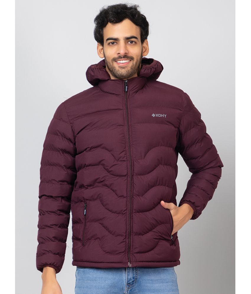     			xohy Cotton Blend Men's Puffer Jacket - Maroon ( Pack of 1 )