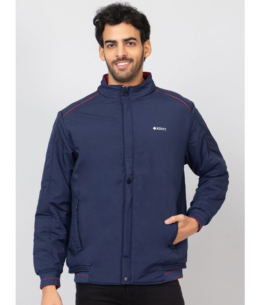     			xohy Nylon Men's Casual Jacket - Navy ( Pack of 1 )