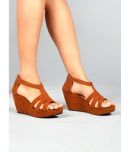 JM Looks Tan Women's Sandal Heels