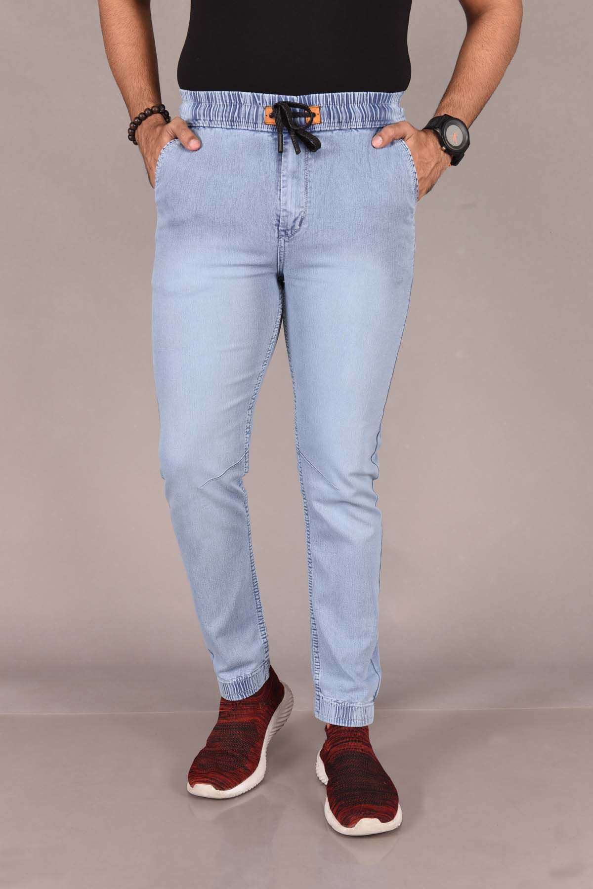     			Aflash Slim Fit Jogger Men's Jeans - Light Blue ( Pack of 1 )