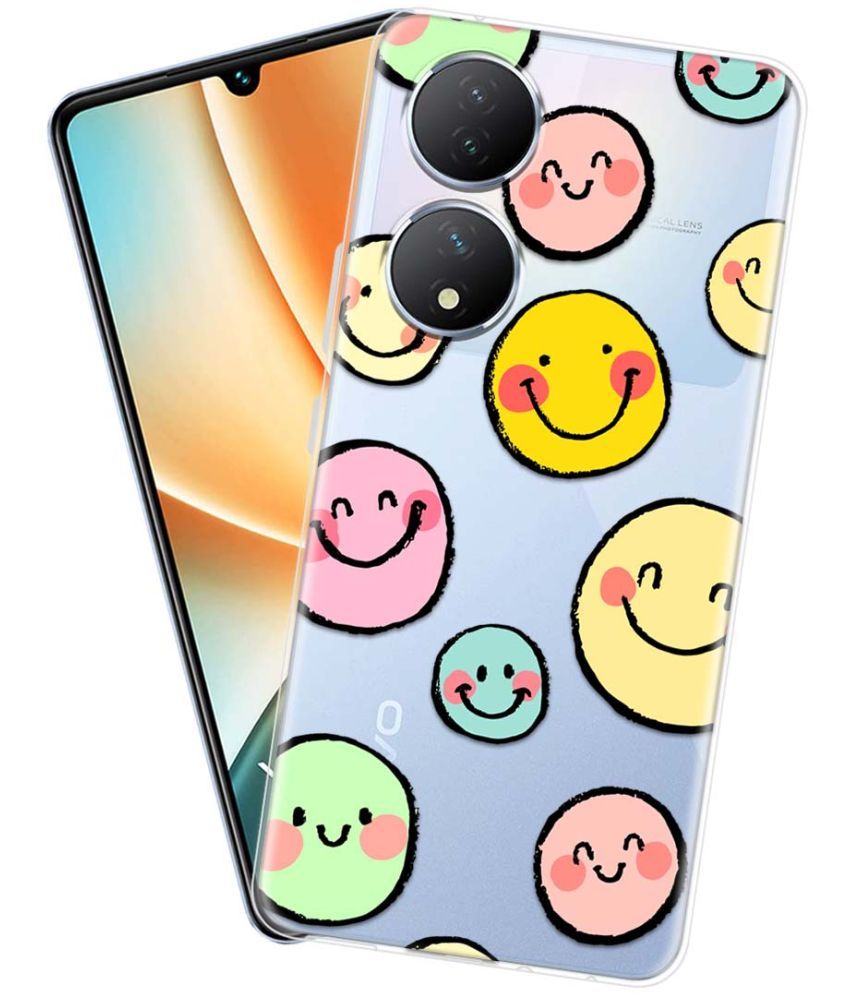     			Fashionury Multicolor Printed Back Cover Silicon Compatible For Vivo Y100 5G ( Pack of 1 )