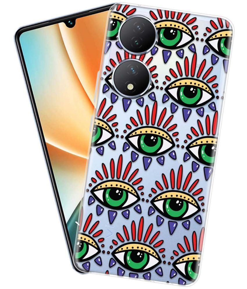     			Fashionury Multicolor Printed Back Cover Silicon Compatible For Vivo Y100 5G ( Pack of 1 )