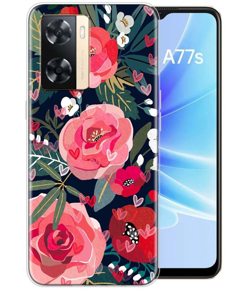     			Fashionury Multicolor Printed Back Cover Silicon Compatible For Oppo A77S ( Pack of 1 )