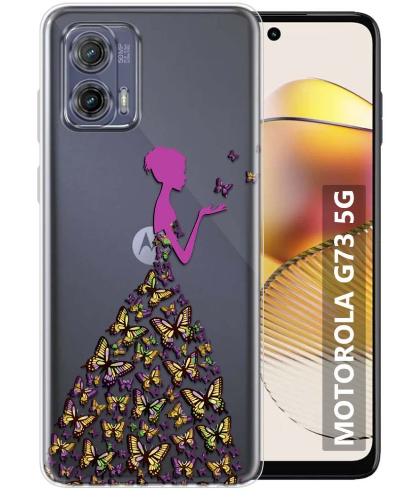     			Fashionury Multicolor Printed Back Cover Silicon Compatible For MOTOROLA G73 5G ( Pack of 1 )