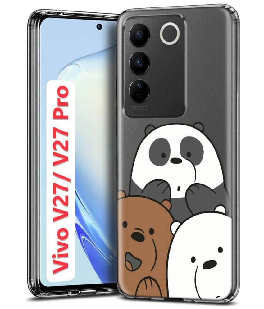     			Fashionury Multicolor Printed Back Cover Silicon Compatible For Vivo V27 Pro 5G ( Pack of 1 )