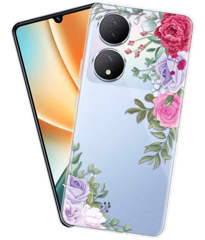     			Fashionury Multicolor Printed Back Cover Silicon Compatible For Vivo Y100 5G ( Pack of 1 )