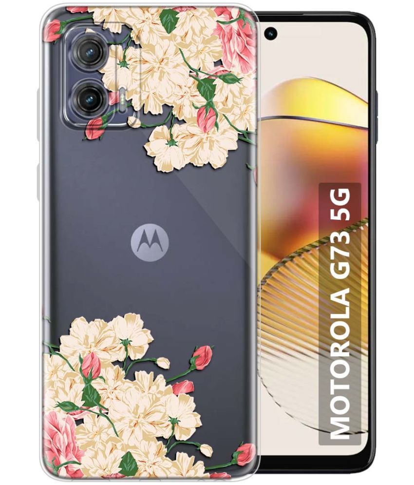     			Fashionury Multicolor Printed Back Cover Silicon Compatible For MOTOROLA G73 5G ( Pack of 1 )