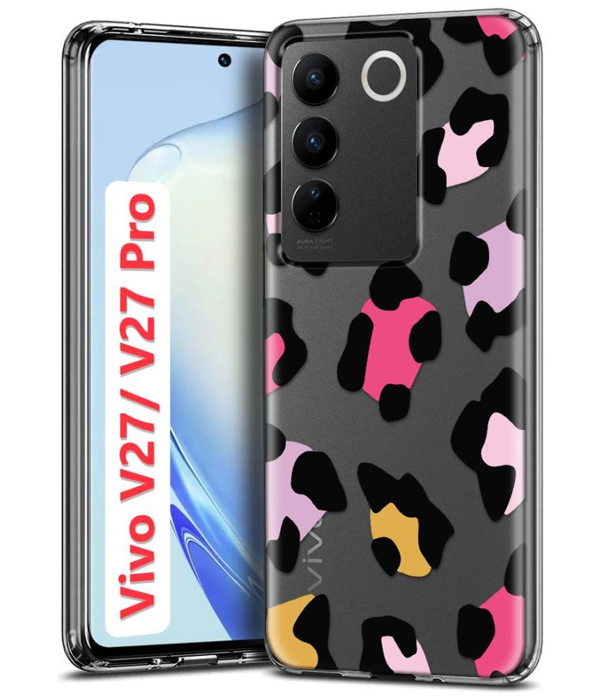     			Fashionury Multicolor Printed Back Cover Silicon Compatible For Vivo V27 Pro 5G ( Pack of 1 )