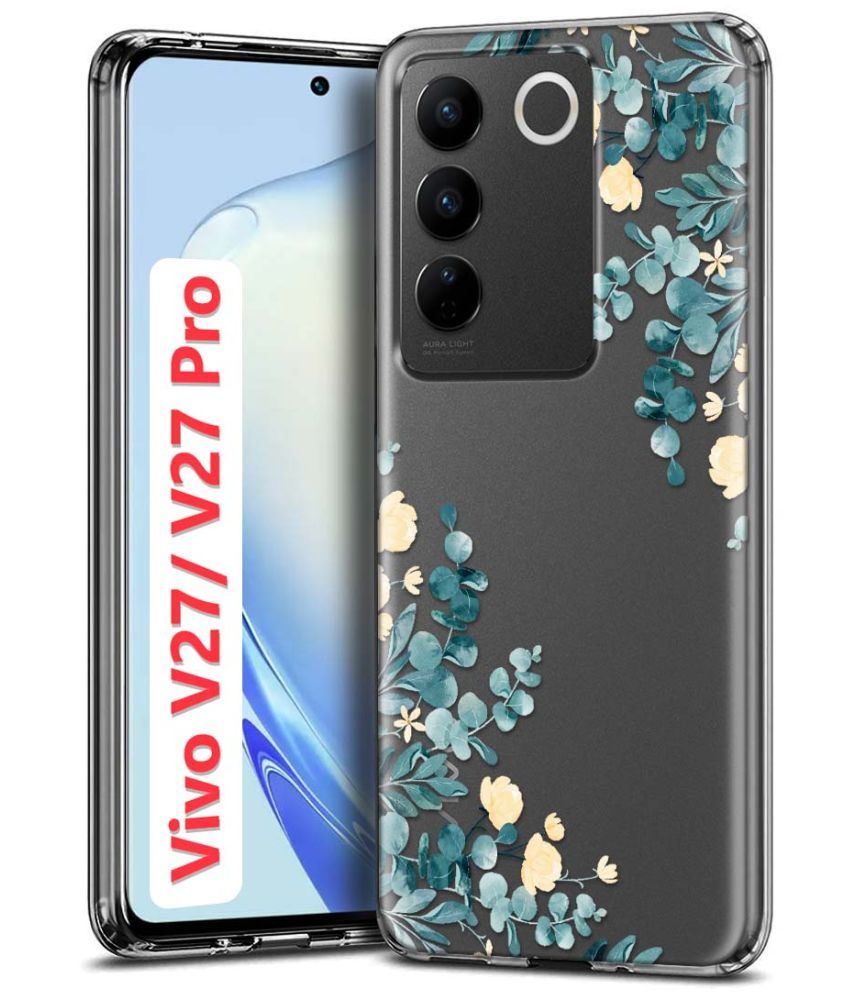     			Fashionury Multicolor Printed Back Cover Silicon Compatible For Vivo V27 Pro 5G ( Pack of 1 )