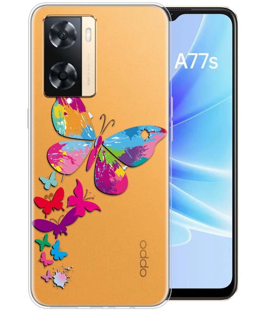     			Fashionury Multicolor Printed Back Cover Silicon Compatible For Oppo A77S ( Pack of 1 )