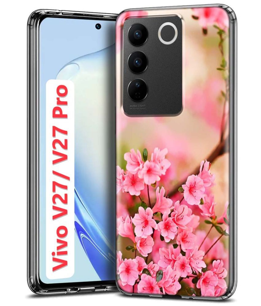     			Fashionury Multicolor Printed Back Cover Silicon Compatible For Vivo V27 Pro 5G ( Pack of 1 )