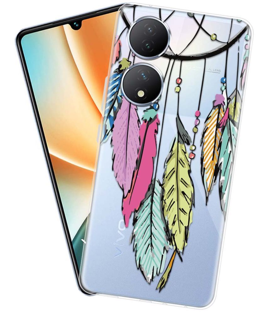     			Fashionury Multicolor Printed Back Cover Silicon Compatible For Vivo Y100 5G ( Pack of 1 )