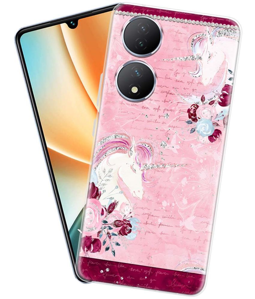     			Fashionury Multicolor Printed Back Cover Silicon Compatible For Vivo Y100 5G ( Pack of 1 )