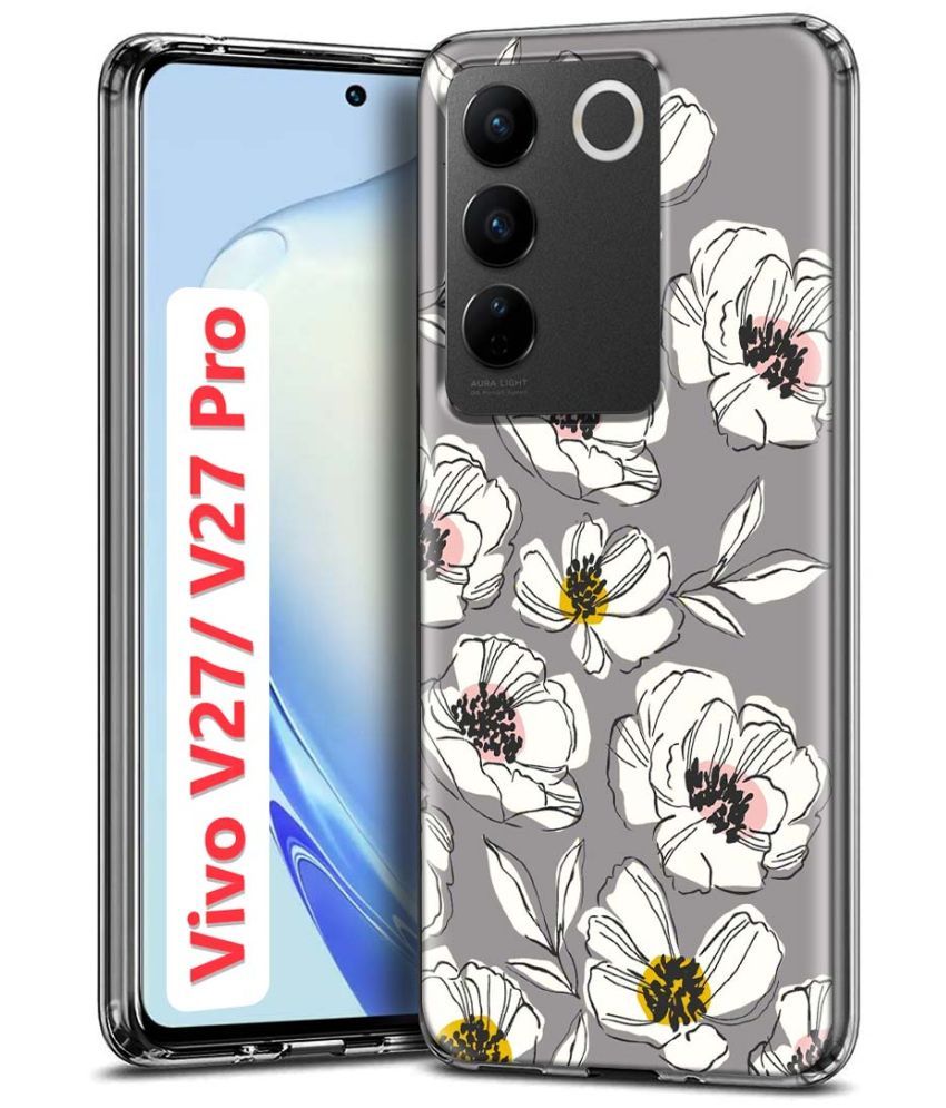     			Fashionury Multicolor Printed Back Cover Silicon Compatible For Vivo V27 Pro 5G ( Pack of 1 )