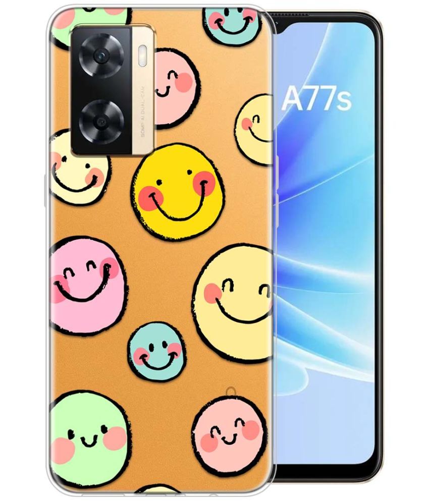     			Fashionury Multicolor Printed Back Cover Silicon Compatible For Oppo A77S ( Pack of 1 )