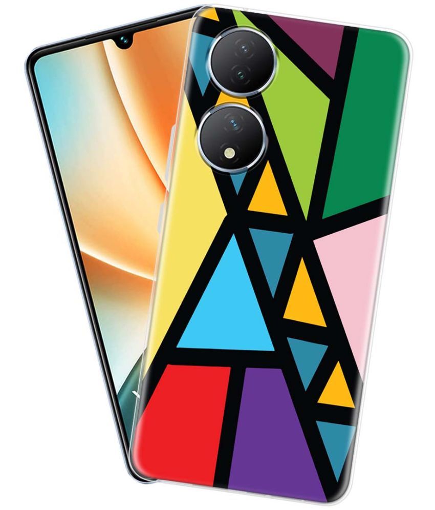     			Fashionury Multicolor Printed Back Cover Silicon Compatible For Vivo Y100 5G ( Pack of 1 )