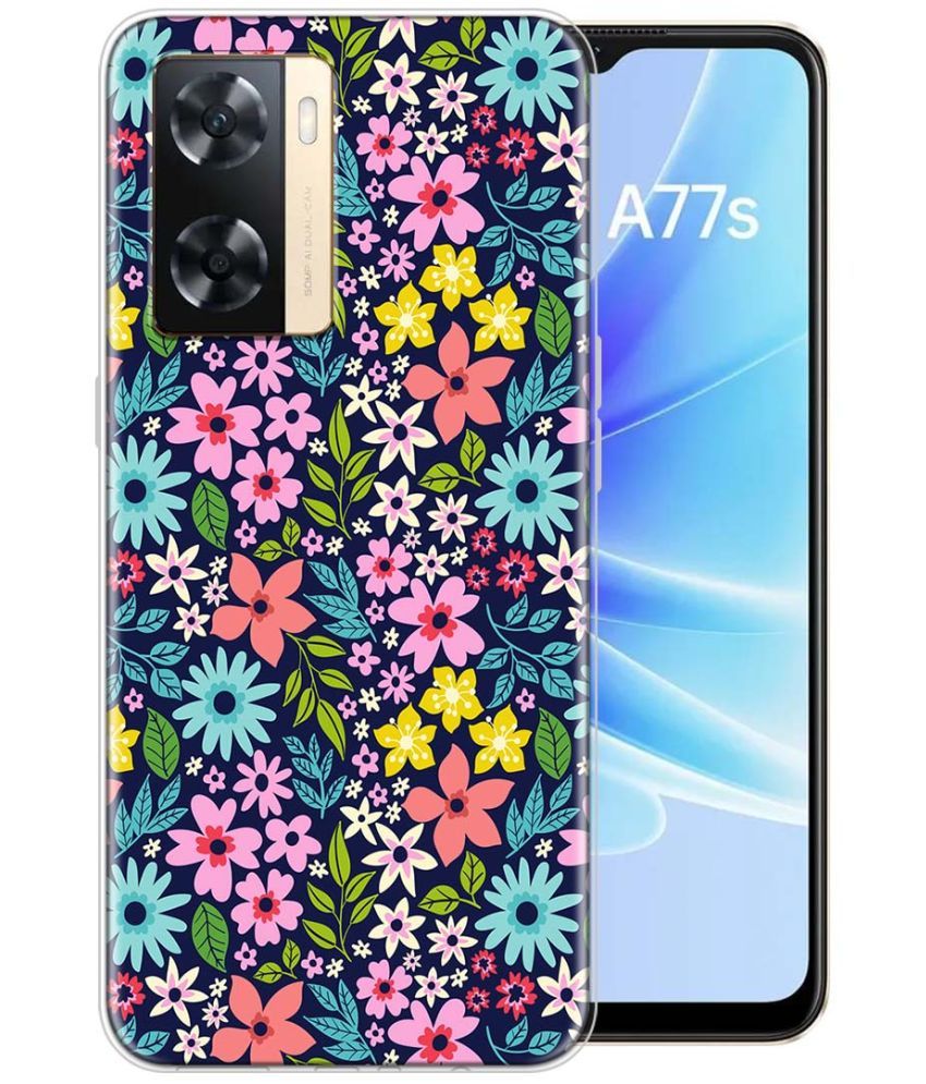     			Fashionury Multicolor Printed Back Cover Silicon Compatible For Oppo A77S ( Pack of 1 )