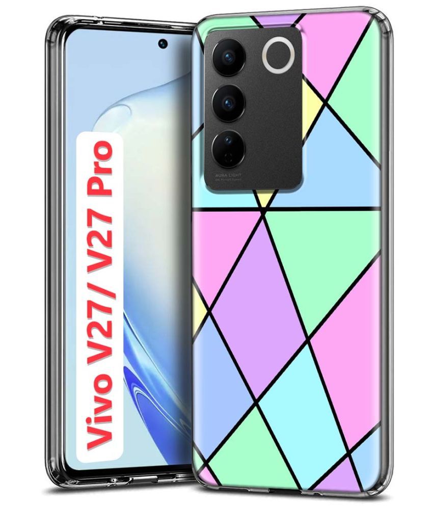     			Fashionury Multicolor Printed Back Cover Silicon Compatible For Vivo V27 Pro 5G ( Pack of 1 )