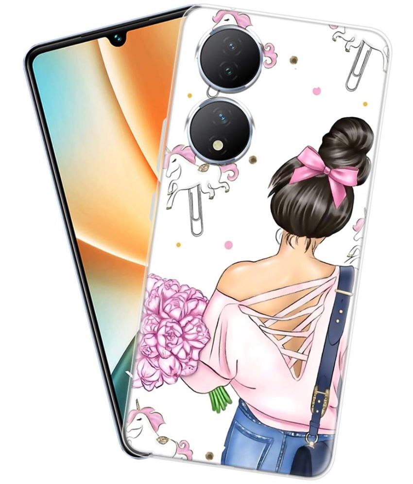     			Fashionury Multicolor Printed Back Cover Silicon Compatible For Vivo Y100 5G ( Pack of 1 )