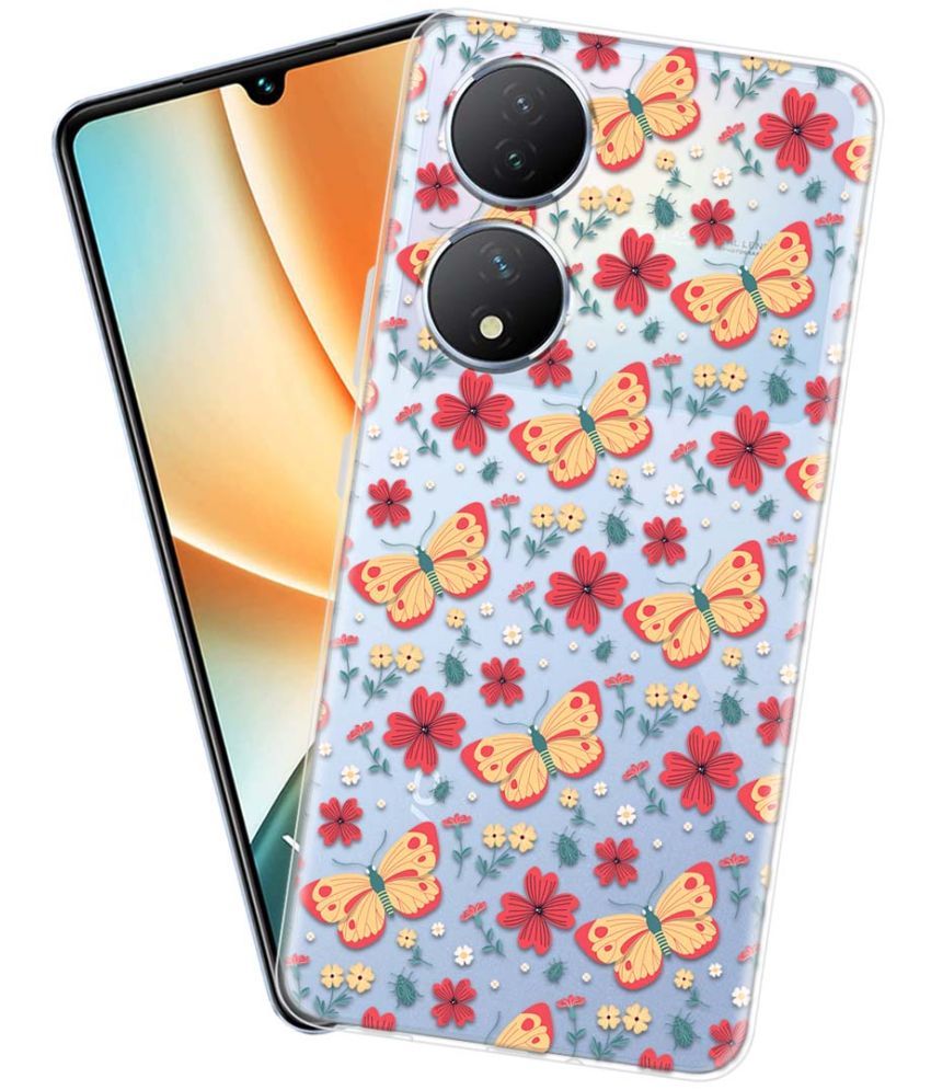     			Fashionury Multicolor Printed Back Cover Silicon Compatible For Vivo Y100 5G ( Pack of 1 )