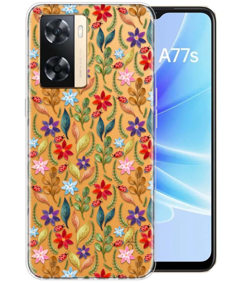     			Fashionury Multicolor Printed Back Cover Silicon Compatible For Oppo A77S ( Pack of 1 )