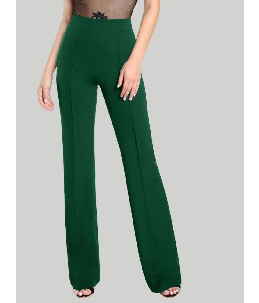     			Gazal Fashions Green Cotton Blend Bootcut Women's Bootcut Pants ( Pack of 1 )