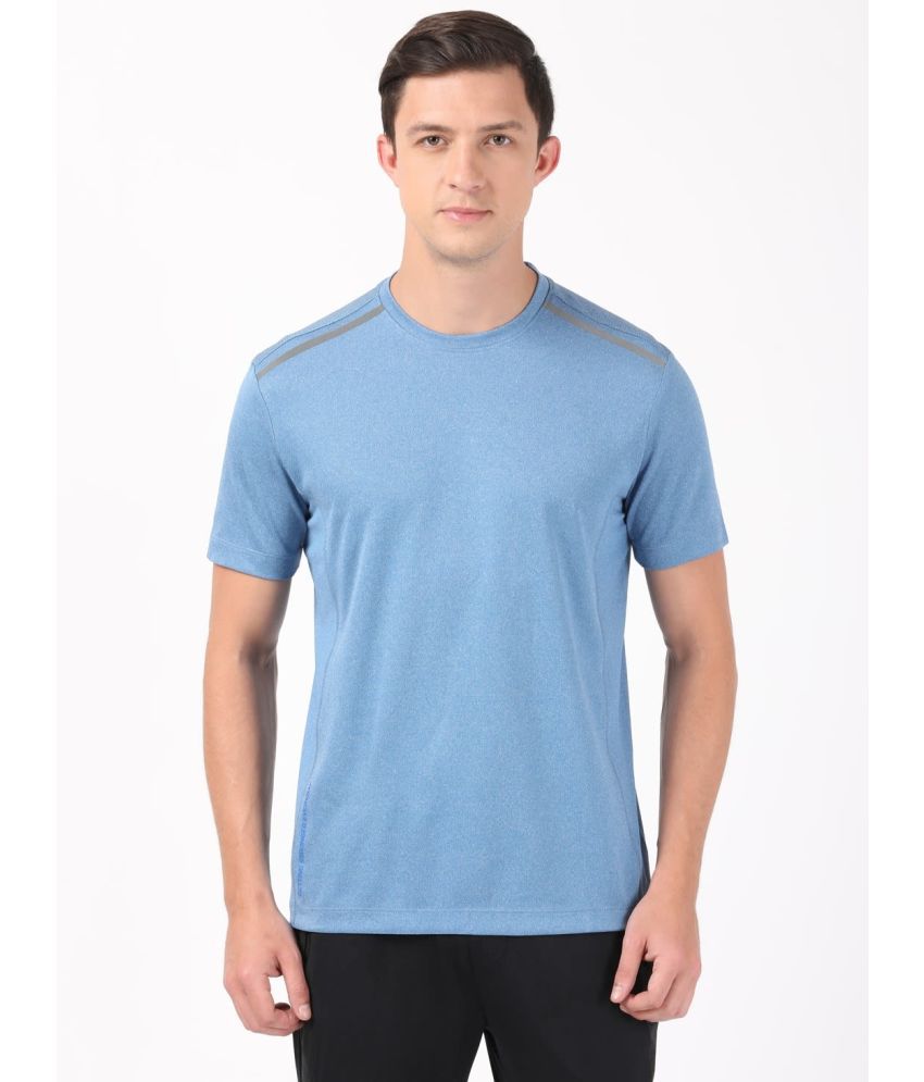     			Jockey MV35 Men's Recycled Microfiber Elastane Breathable Mesh Round Neck T-Shirt - Move Blue