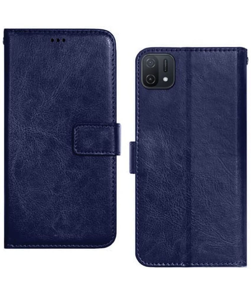     			Kosher Traders Blue Flip Cover Artificial Leather Compatible For Realme C53 ( Pack of 1 )